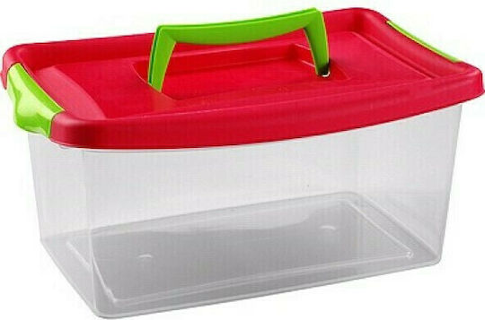 Hega Hogar Kunststoff Aufbewahrungsbox mit Deckel 13lt