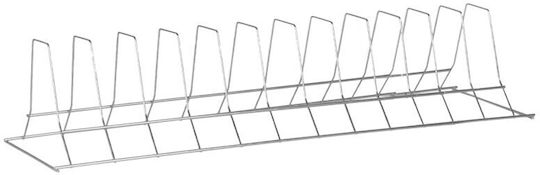 Viosarp Rack de vase de cabinet Inox în Argintiu Culori 70cm
