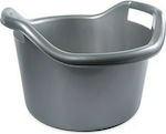 Hega Hogar Basin Round 29x29x19cm. Capacity 6lt Gray