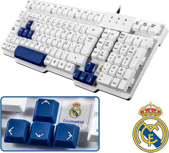Mars Gaming MKRM Real Madrid Gaming-Tastatur mit RGB-Beleuchtung (Englisch US)