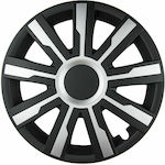 Leoplast Car Hubcap Set Luxor 15" 4pcs Black