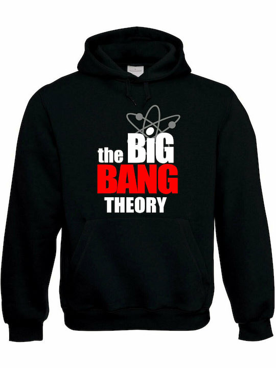 The Big Bang Φούτερ με Κουκούλα σε Μαύρο χρώμα