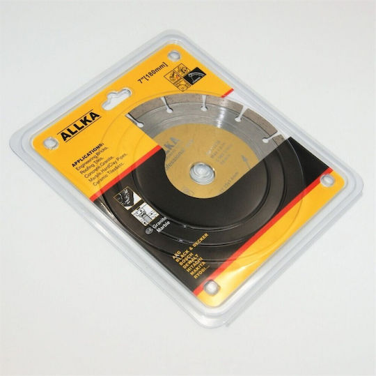 Allka Cutting Disc Construction Materials Hole Diameter 180mm 1pcs