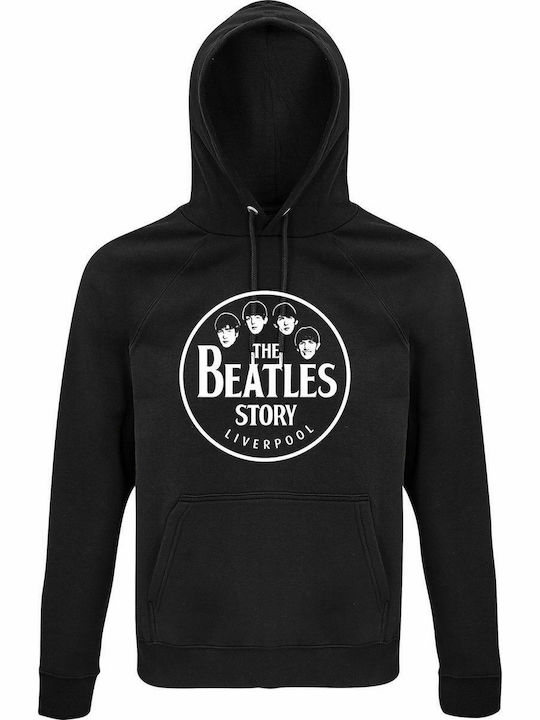 Hoodie Unisex, Organic " The Beatles Story Liverpool " Black