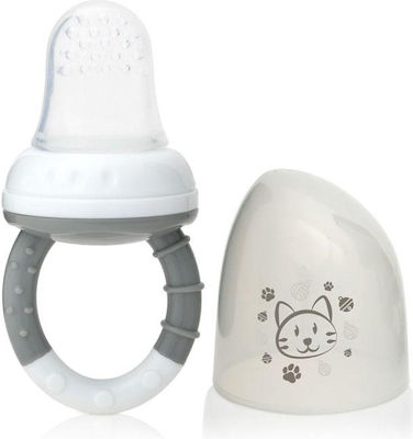 Kiokids Silicone Baby Mesh Feeder Γατάκι for 6+ months Gray