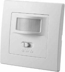 Vivalux Zulu SR16 Recessed Electrical Motion Sensor Wall Switch with Frame Basic White VIV003889