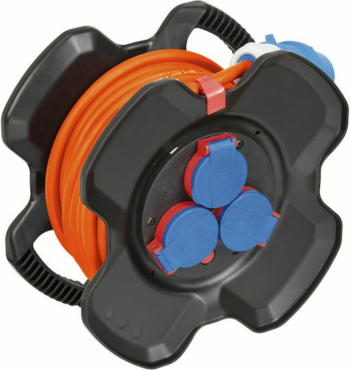 Brennenstuhl Waterproof Extension Reel Cord 3 x 2.5mm²/10m Black