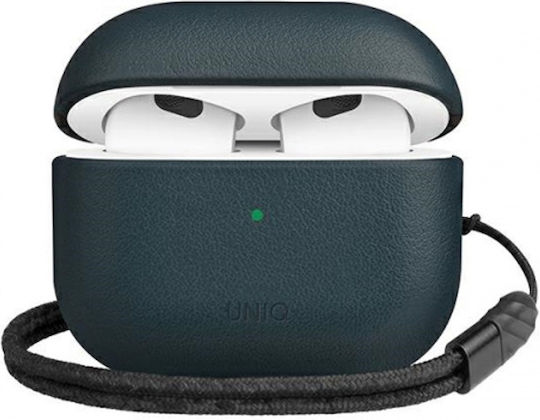 Uniq Terra Θήκη Δερμάτινη Nautical Blue για Apple AirPods 3
