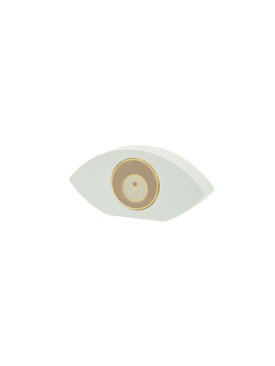 Prince Silvero Tischplatte Glücksbringer Brenner White/beige aus Metall 1Stück