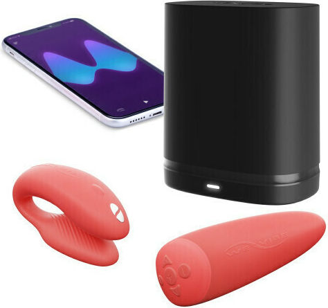 We-Vibe Chorus Two Become One Vibrator for Couples with Remote Control 7.8cm Orange