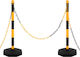 vidaXL Plastic Traffic Column Signage in Yellow Colour 28x28cm