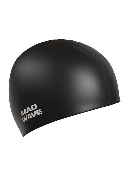 Mad Wave Intensive Silicone Adults Swimming Cap Black