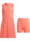 Tennis Rochie pentru Copii Fără mâneci Set cu Accesorii Roșu
