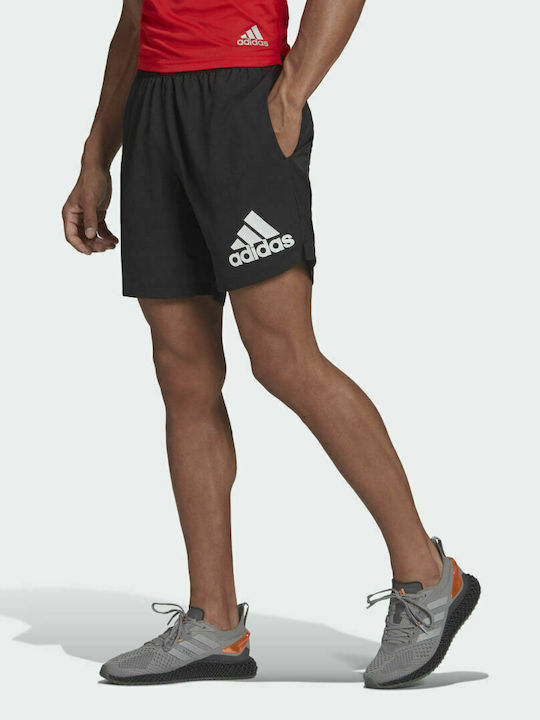 Adidas Run It Αθλητική Ανδρική Βερμούδα Μαύρη