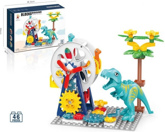 Blocks Luna Park with Dinosaurs for 3+ Years 46pcs