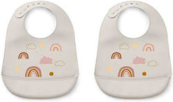 Liewood Rainbow Love Bib Silicone with Button &...