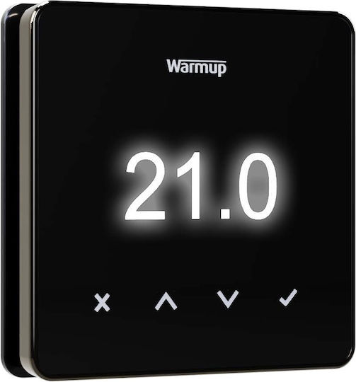 Warmup Element Termostat Digital Smart cu Ecran Tactil și Wi-Fi Negru