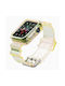 Hurtel Light Set Case & Band Λουράκι Σιλικόνης Κίτρινο (Apple Watch 5/6 44mm)