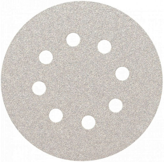 Smirdex 510 White Line Orbital Sander Sanding Sheet Κ220 with 8 Holes 125x125mm
