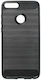 Forcell Carbon Задна корица Силикон Черен (Huawei P Smart)