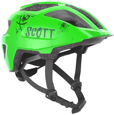 Scott Spunto Kids' Helmet for City Bike Green with LED Light