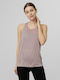 4F Women's Athletic Cotton Blouse Sleeveless Pink