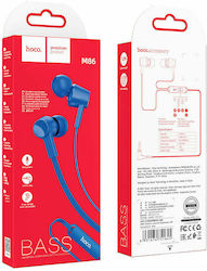 Hoco M86 In-ear Handsfree με Βύσμα 3.5mm Μπλε