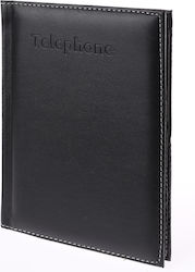 Innostat Telefonice Director Agendă de piele Negru 17x12cm