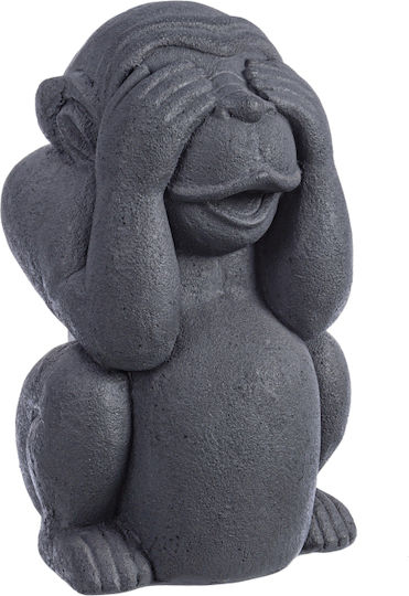 Bizzotto Decorativă Maimuță Decorativ Maimuță din Material Ceramic Nu vad în Negru 35.5cm 1buc
