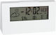 Keskor Tabletop Digital Clock with Alarm White 84401-1