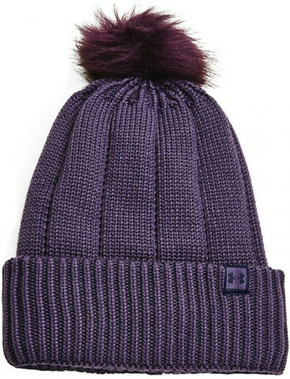 Around Town ColdGear® Infrared Γυναικείος Pom Pom Beanie Σκούφος σε Μωβ χρώμα