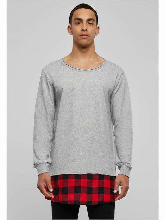 Μπλούζα Μακρυμάνικη Grey / Black / Red
