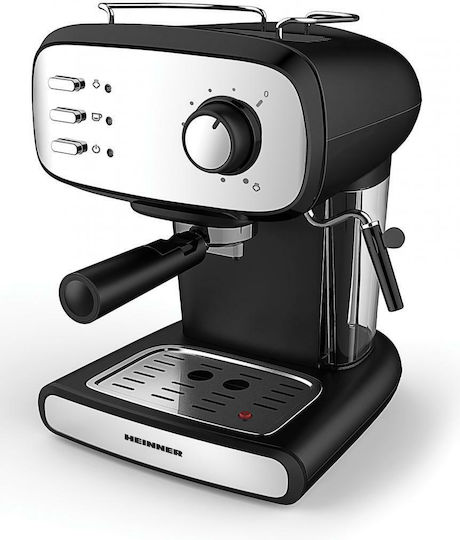 Heinner Automatic Espresso Machine 850W Pressure 15bar Black HEM-1100BKX