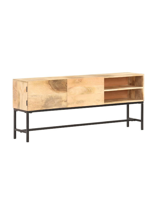 Wooden Buffet Μάνγκο / Μαύρο L145xW30xH60cm