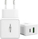 Ansmann Charger Without Cable with USB-A Port and USB-C Port Whites (HC218PD)