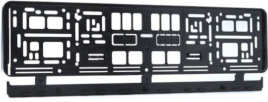 Einparts Kfz-Kennzeichenrahmen Kunststoff 53 x 13cm Schwarz 1Stück