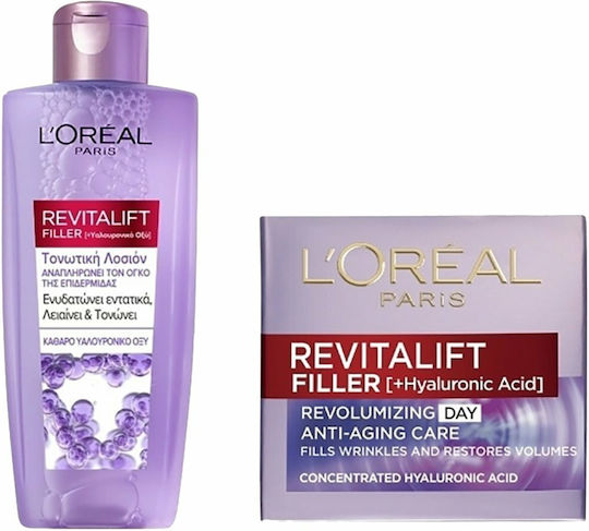 L'Oreal Paris Revitalift Filler Σετ Περιποίησης για Αντιγήρανση, Ενυδάτωση & Σύσφιξη