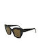 Giorgio Nannini Elide Women's Sunglasses with 110 Plastic Frame and Brown Lens