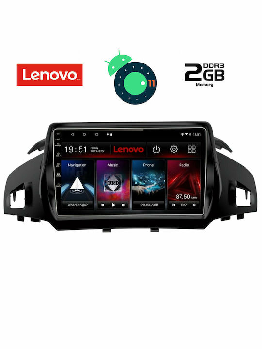 Lenovo Car Audio System for Audi A7 Ford Kuga / C-Max 2013+ (Bluetooth/USB/AUX/WiFi/GPS/Apple-Carplay/CD) with Touch Screen 9" DIQ_LVB_4160