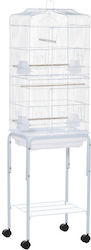 Pawhut Bird Cage Metallic 46.5x36x157cm. D10-019V01WT