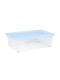 Viomes Plastic Storage Box with Lid Transparent 59x40x19cm
