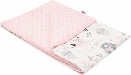 New Baby Pătură Pepinieră Swaddling Minky Ursuleț 80x102 cm