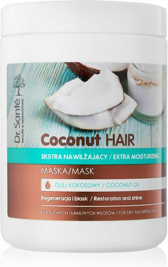 Dr. Sante Coconut Hair Μάσκα Μαλλιών για Λάμψη με Κερατίνη 1000ml