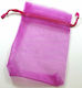 Organza pouch gift packaging 9x7cm/100 pcs Fuchsia