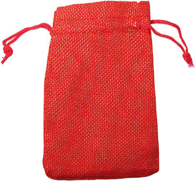 Pouch packing burlap 120x90mm/50 pcs Red Bold