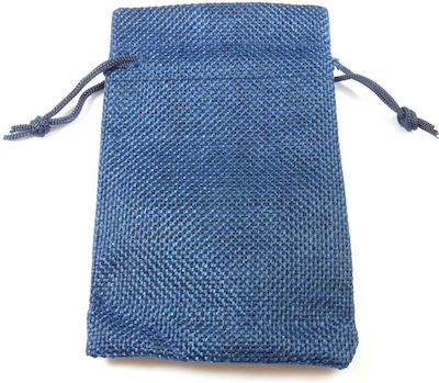 Pouch packing burlap 90x70mm/50 pcs Dark Blue