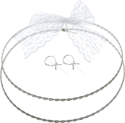 Handmade Wedding Crowns Silver (443 E)