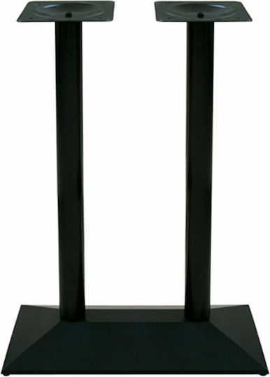 Woodwell Πυραμίδα Βάση Τραπεζιού Μπαρ Μαύρο 73x40x108cm