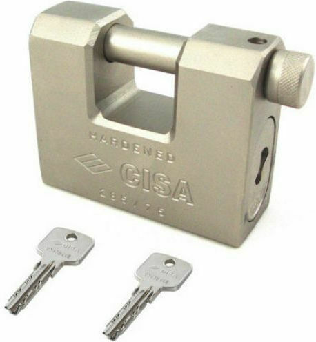 Cisa Ατσάλινο Λουκέτο Τάκου με Κλειδί 84mm