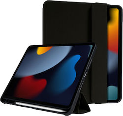 Crong Flexfolio Flip Cover Synthetic Leather Black (iPad 2019/2020/2021 10.2'') CRG-FXF-IPD102-BLK